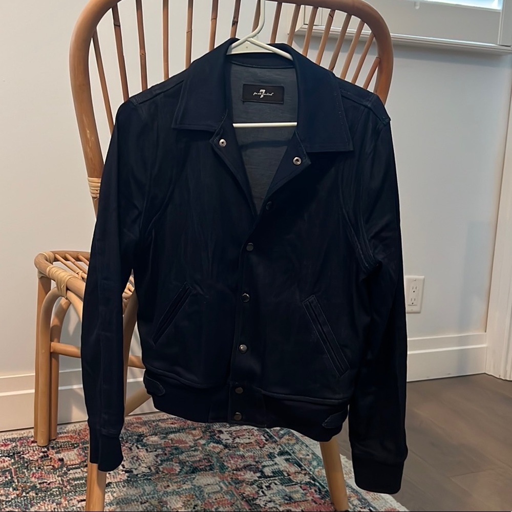 7 for All Mankind Denim Bomber Jacket